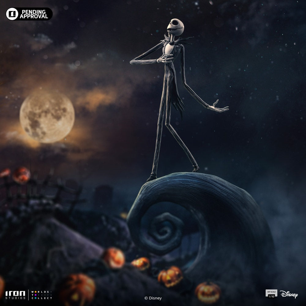 Iron Studios - Art Scale 1/10 - Disney - L'Étrange Noël de monsieur Jack - Jack Skellington Statue 36cm - flash vidéo