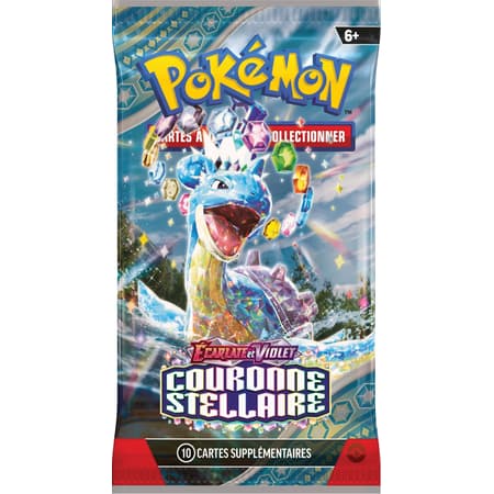 Pokémon JCC - Écarlate et Violet - Pack de Booster Blister EV07 Couronne Stellaire (1 Booster aléatoire) - flash vidéo