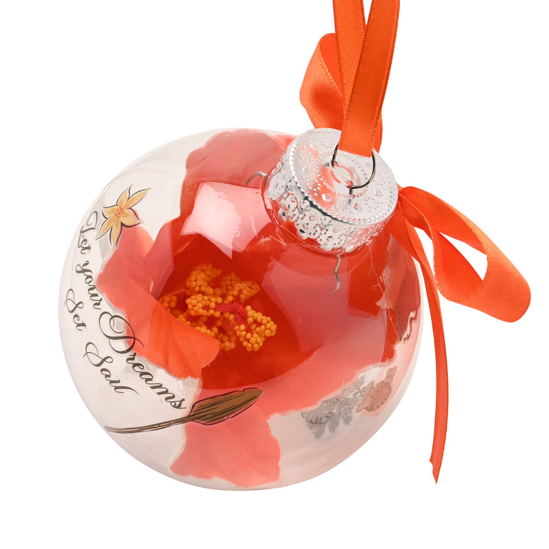 Disney - Princesse - Boule de Noël avec des Fleurs Artificielles - Vaiana