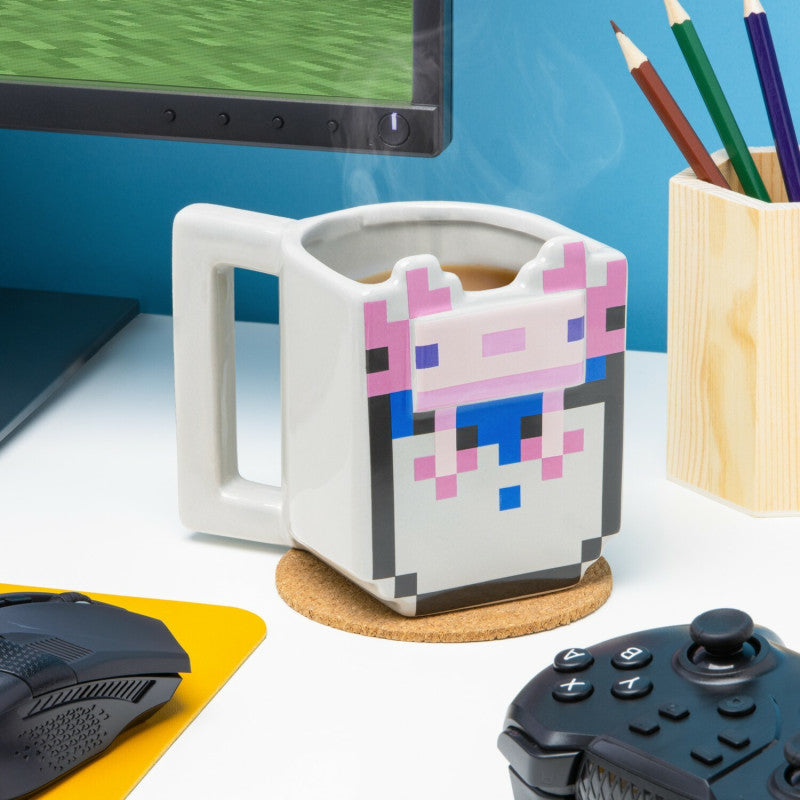 Mojang Studios - Minecraft - Mug 3D Axolotl 400ml - flash vidéo