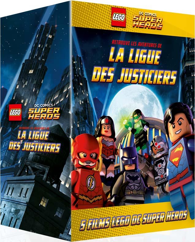 Coffret LEGO DC Comics Super Heroes : LEGO Batman + La Ligue des Justiciers vs Bizarro + L'attaque de la Légion Maudite + L'affrontement cosmique + S'évader de Gotham City [DVD]