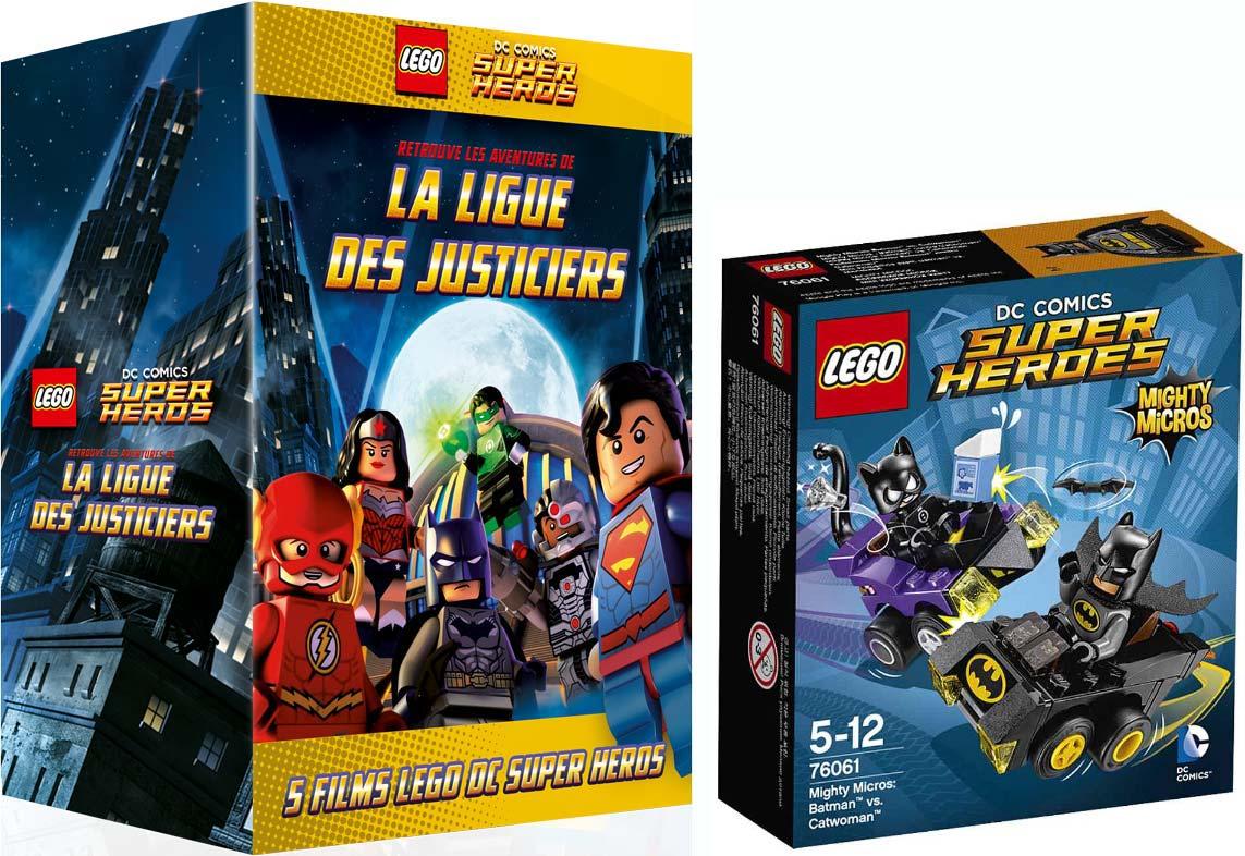 Coffret LEGO DC Comics Super Heroes : LEGO Batman + La Ligue des Justiciers vs Bizarro + L'attaque de la Légion Maudite + L'affrontement cosmique + S'évader de Gotham City [DVD]