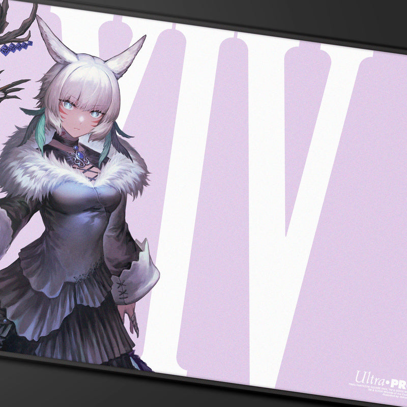 Ultra Pro - Magic: The Gathering - Final Fantasy - Tapis de jeu à surpiqûres noires Y'shtola, bénie par la nuit