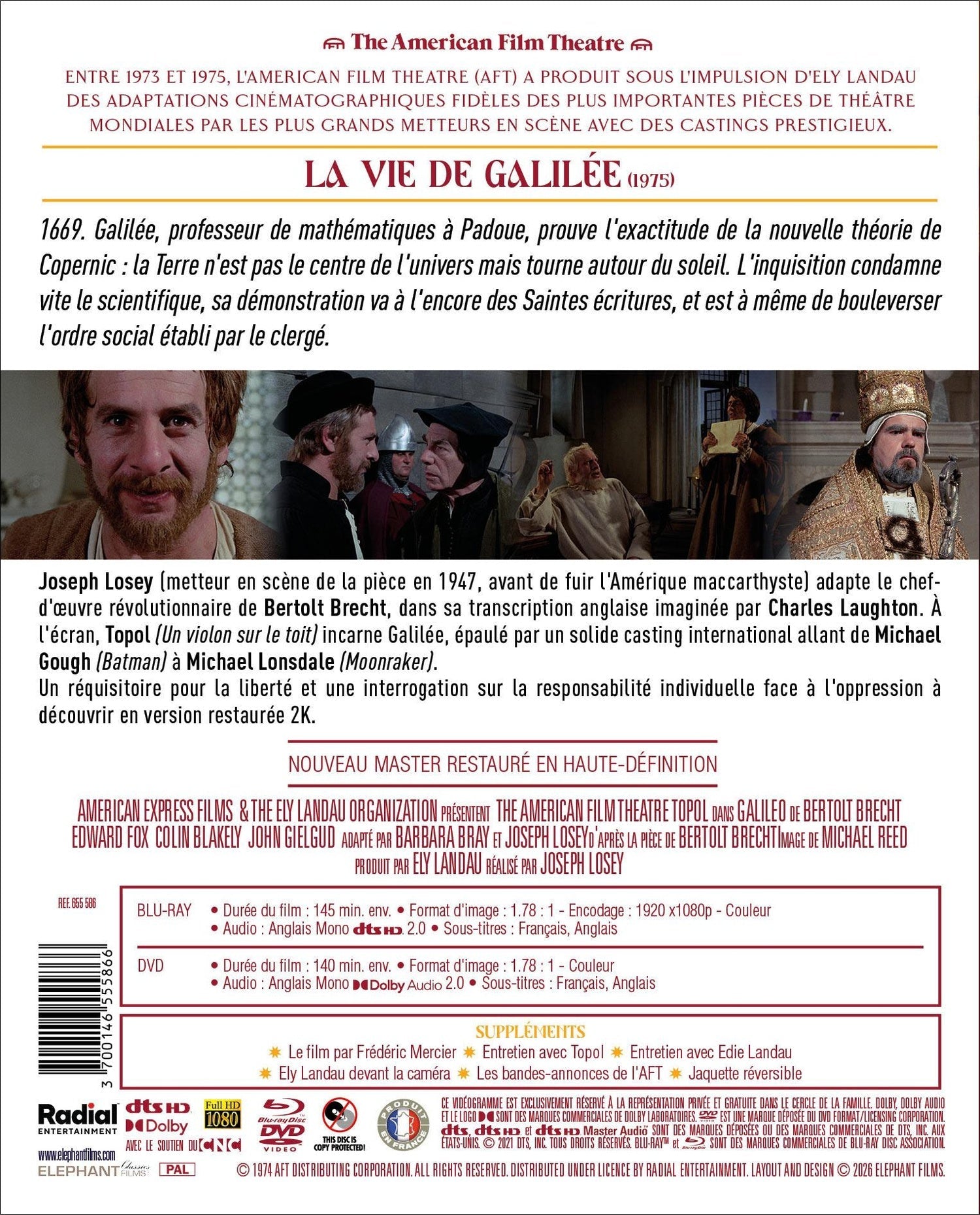Galileo - La Vie de Galilée [Blu-ray]