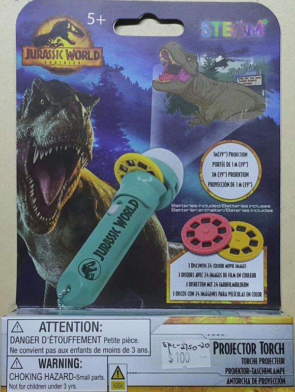 Jurassic World - Lampe de poche pour enfant Biosyn