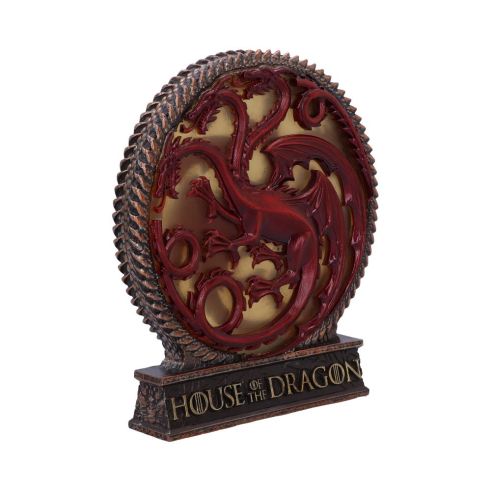 Nemesis Now - House of the Dragon - Lampe Emblème Targaryen 20.5cm - flash vidéo
