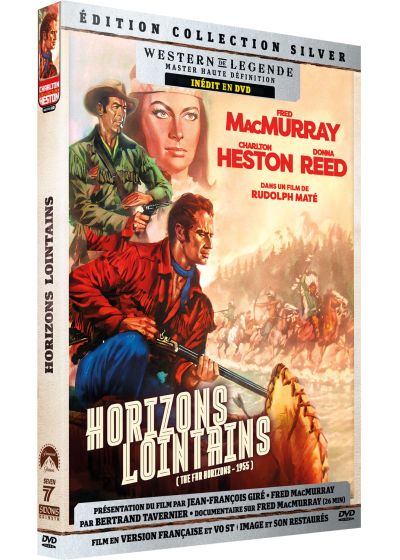 Charlton Heston - Coffret : Horizons lointains + Le Sorcier du Rio Grande + Le Fils de Géronimo [DVD]