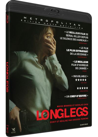 3 films du nouveau maître de l'horreur Osgood Perkins : L'Élue + The Monkey + Longlegs [Blu-ray]