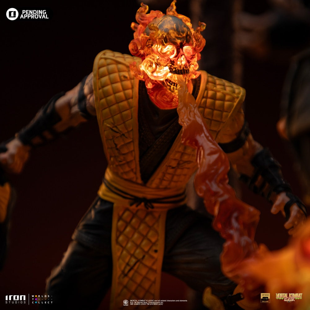 Iron Studios - Deluxe Art Scale 1/10 - Mortal Kombat - Fatality Scorpion vs Sub-Zero Statue 27cm - flash vidéo