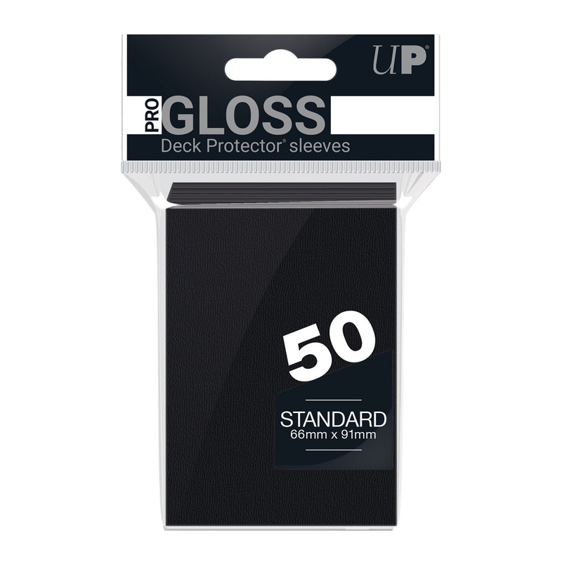 Ultra Pro - PRO-Gloss Sachet de 50 protèges cartes standard Noir (66 x 91 mm)