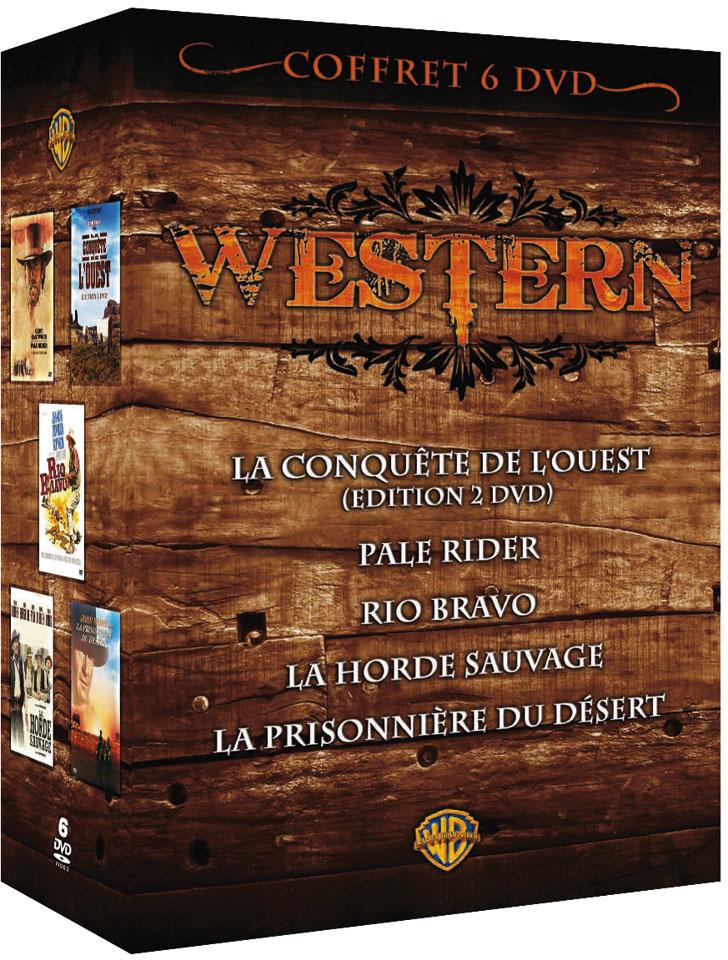 Coffret Western - La conquête de l'Ouest + Pale Rider + Rio Bravo + La horde sauvage + La prisonnière du désert [DVD]
