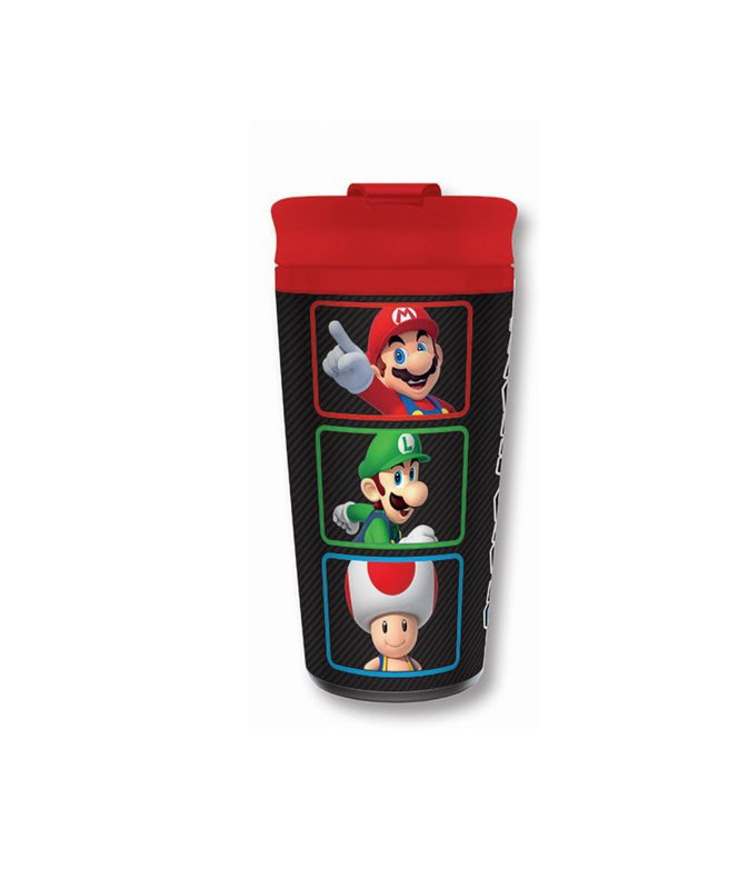 Nintendo - Super Mario - Mug de voyage "Blocs de couleurs" en métal 450ml