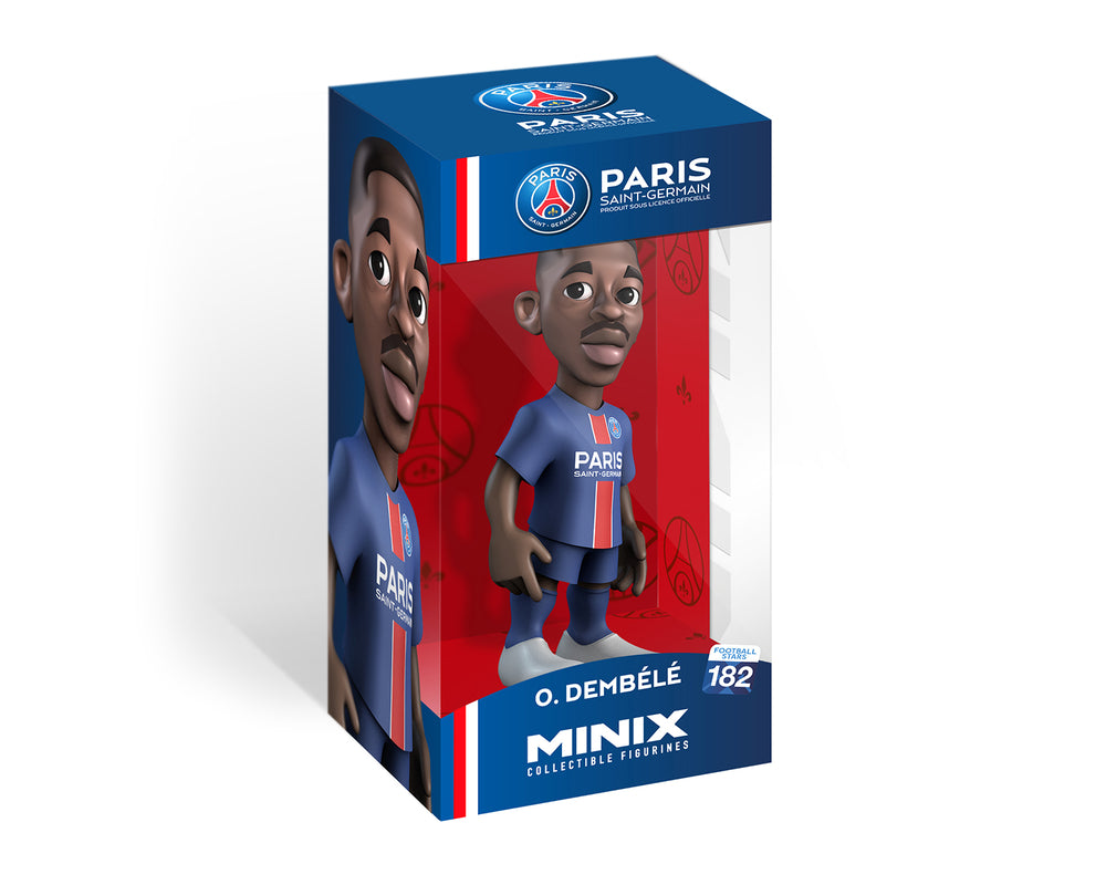 Minix - Football Stars #182 - PSG - Ousmane Dembélé - Figurine 12cm