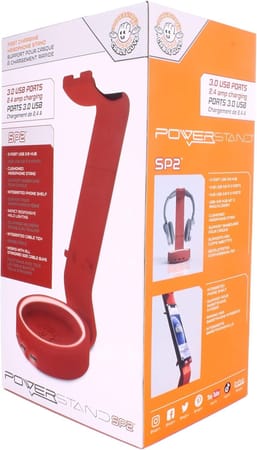 Cable Guys - Powerstand SP2 Support Chargeur pour Téléphone et Manette Rouge - flash vidéo