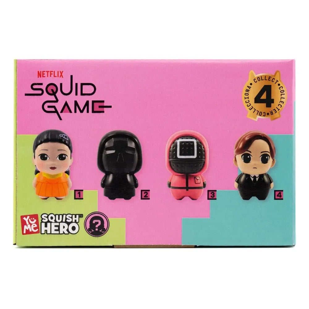YuMe Squish Hero Blind Box - Display de figurines anti-stress Squid Game (12 unités)