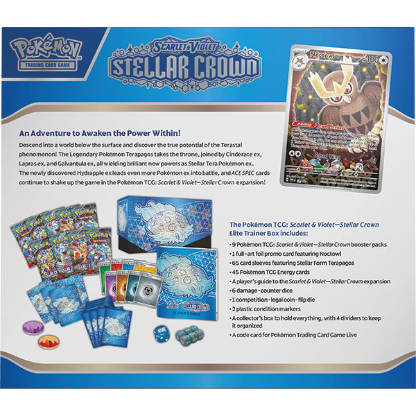 Pokémon TCG - Scarlet & Violet - SV07 Stellar Crown Elite Trainer Box - flash vidéo