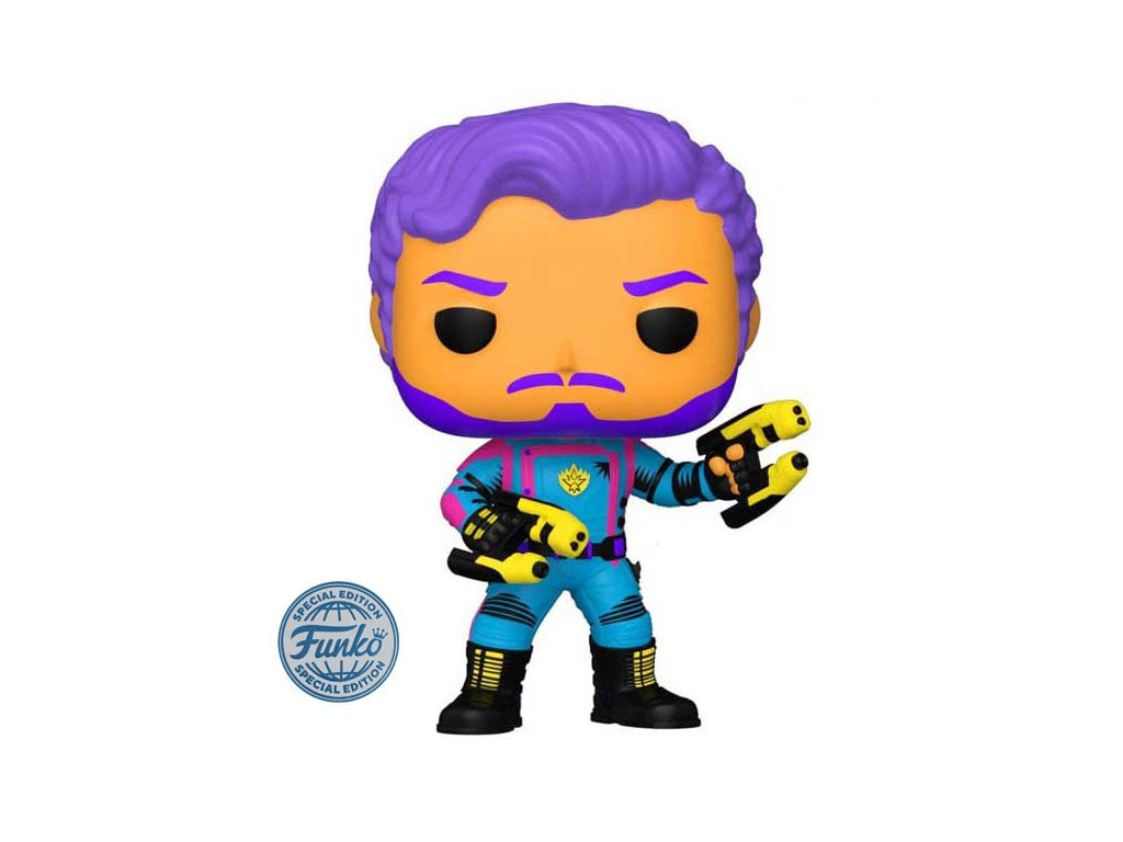 Funko Pop! Marvel: Guardians of the Galaxy Vol. 3 - Star-Lord (Blacklight) - Special Edition - flash vidéo