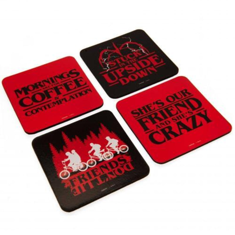 Stranger Things - Set de 4 Sous-Verres Phrases Culte