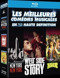 Les Comédies musicales : New York, New York + West Side Story + Hair [Blu-ray]
