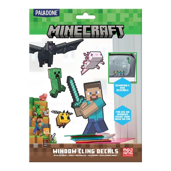 Mojang Studios - Minecraft - Set de Stickers pour Fenêtre - flash vidéo
