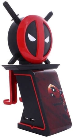 Cable Guys Ikon - Marvel - Deadpool Logo Support Lumineux Chargeur pour Téléphone et Manette