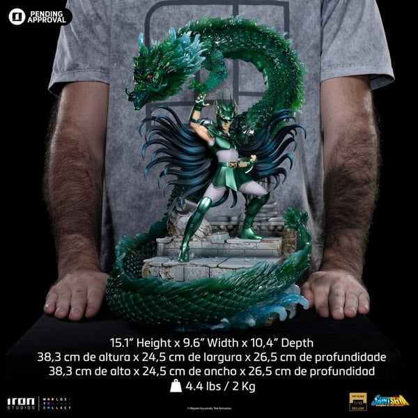 Iron Studios - Deluxe Art Scale 1/10 - Saint Seiya - Dragon Shiryu Statue 38cm - flash vidéo