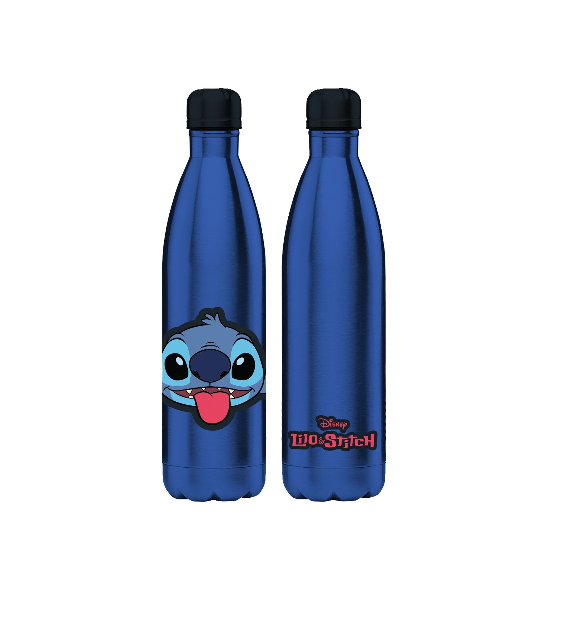 Disney - Bouteille d'eau en acier inoxydable Stitch - 500ml - flash vidéo