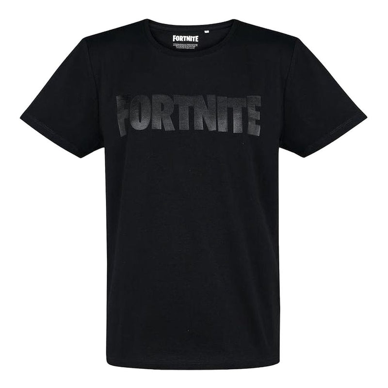 Fortnite - Foil Logo Black T-Shirt XXL