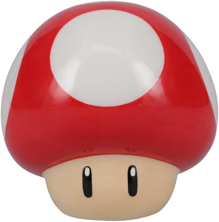 Nintendo - Super Mario - Salière et poivrière en céramique Champignons - flash vidéo