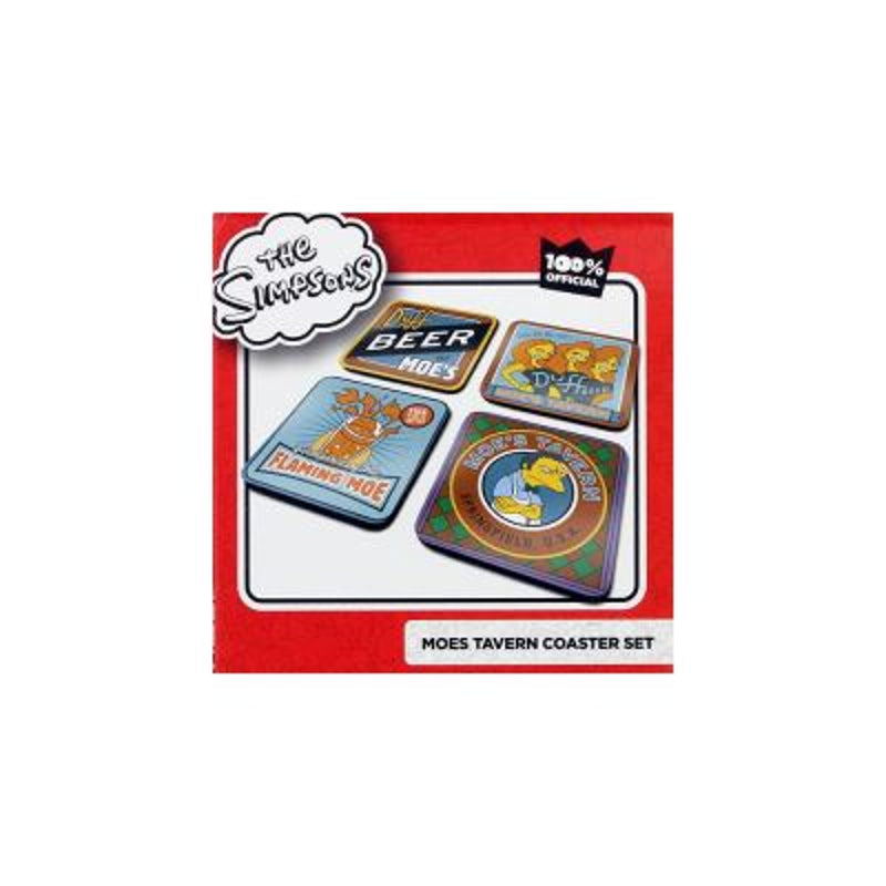 Les Simpsons - 4 Sous-Verres Taverne de Moe