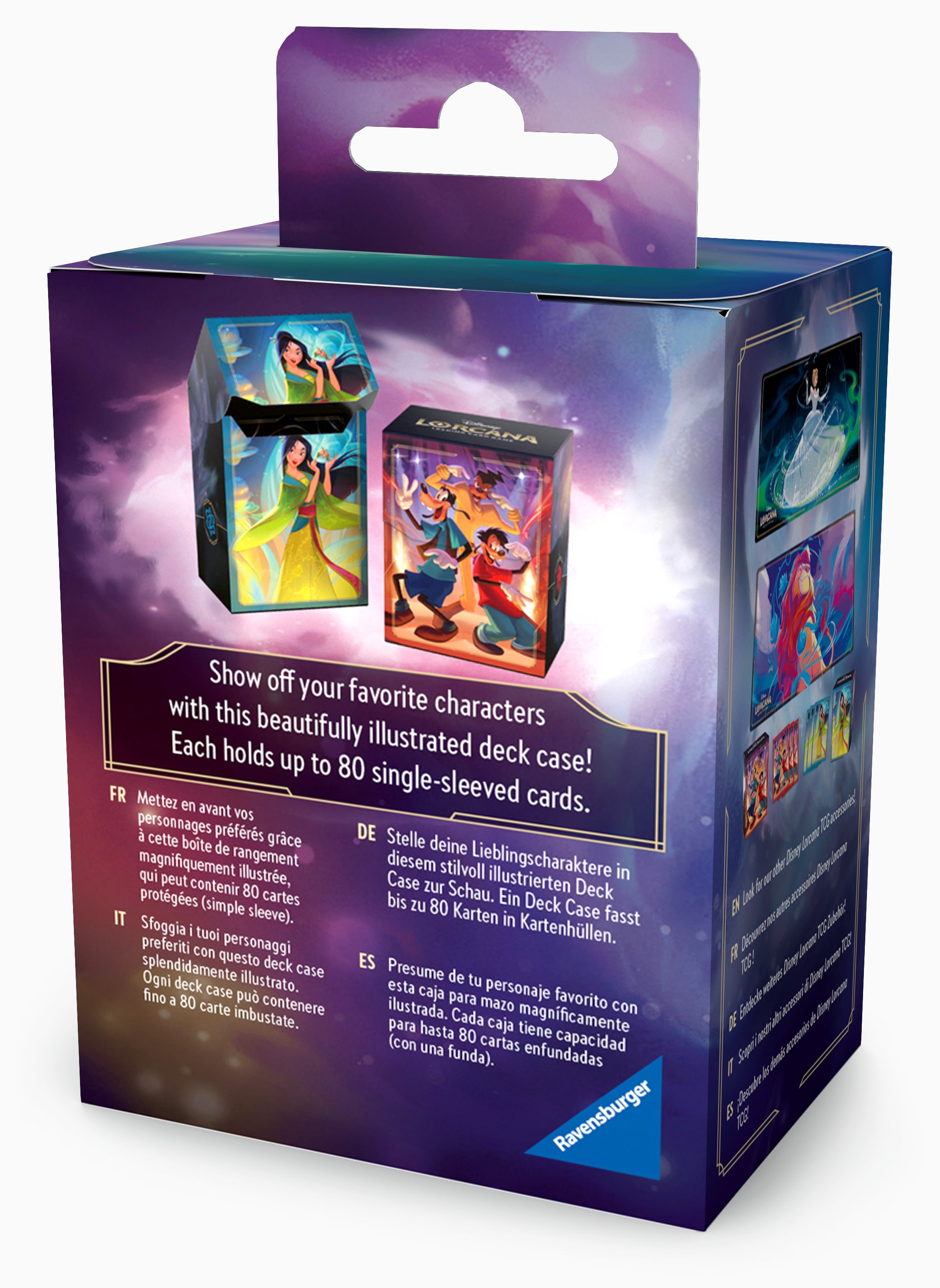 Disney Lorcana JCC - Boîte de deck de 80 cartes Mulan