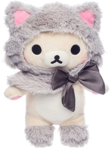 Korilakkuma - Peluche "Costume Chat Gris" Small 20cm - flash vidéo