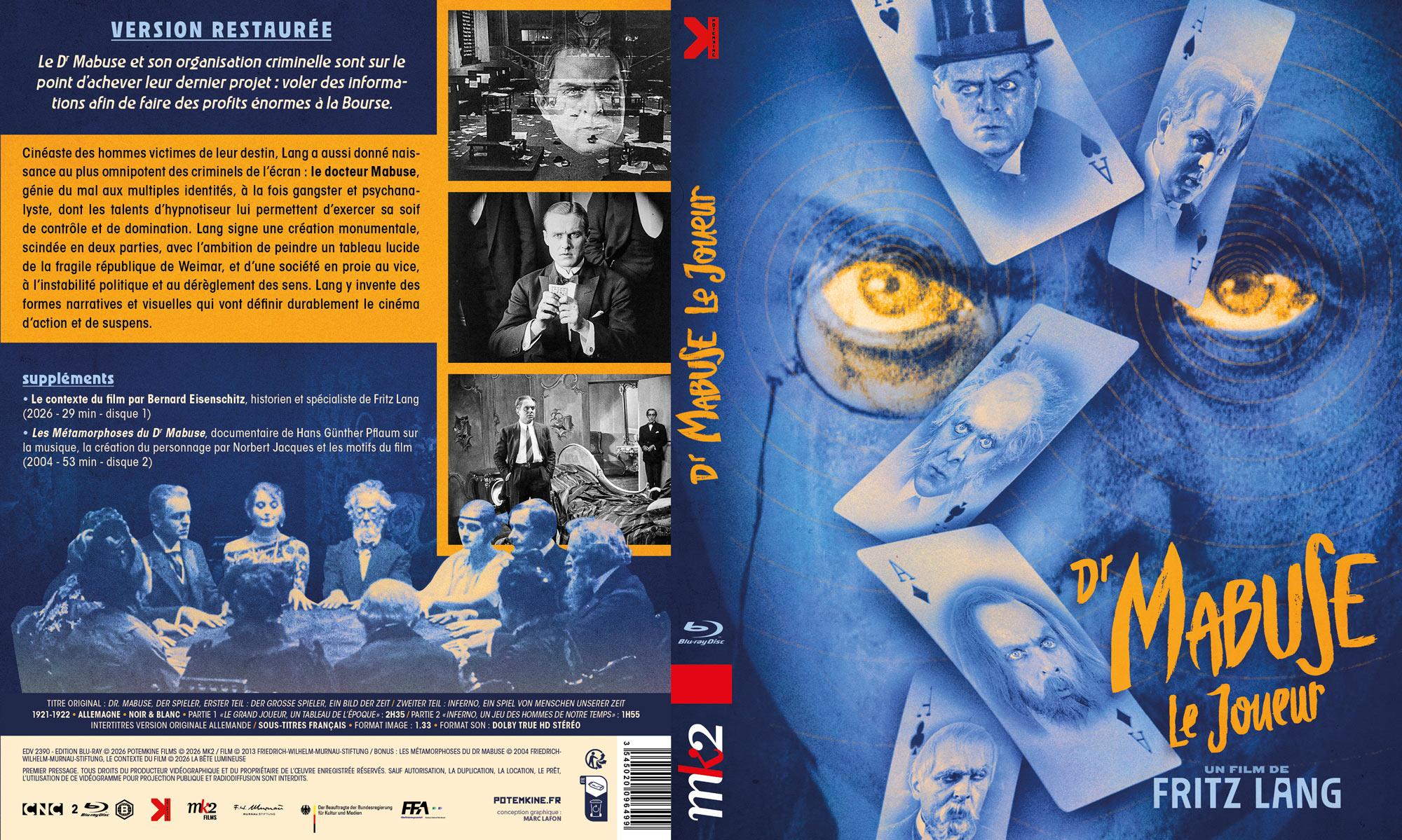 Docteur Mabuse - Trois films de Fritz Lang [Blu-ray]