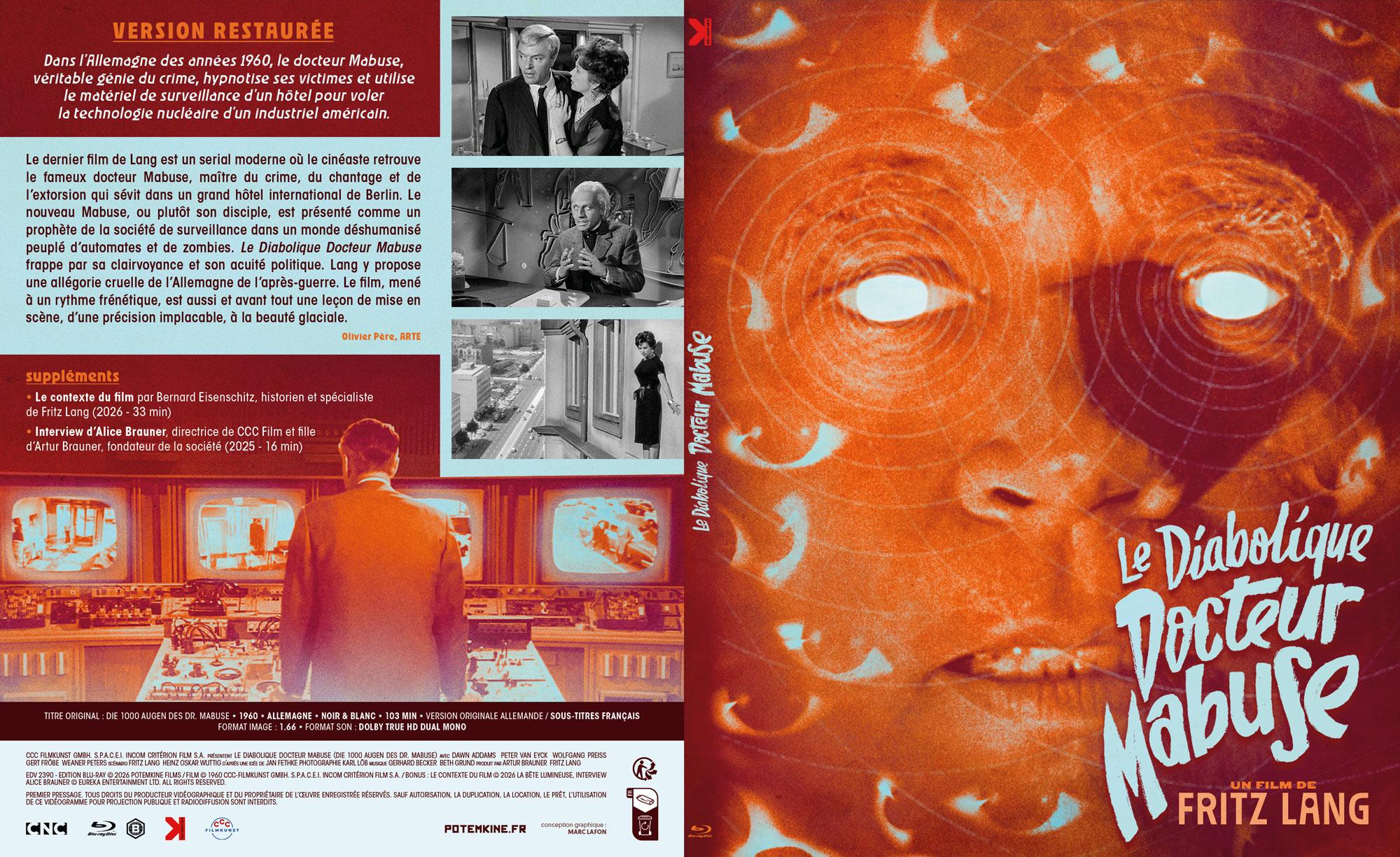 Docteur Mabuse - Trois films de Fritz Lang [Blu-ray]