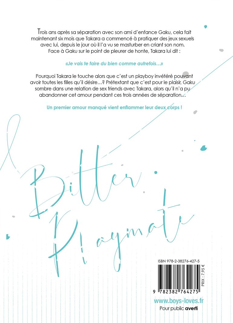 Bitter Playmate - Livre (Manga) - Yaoi - Hana Book