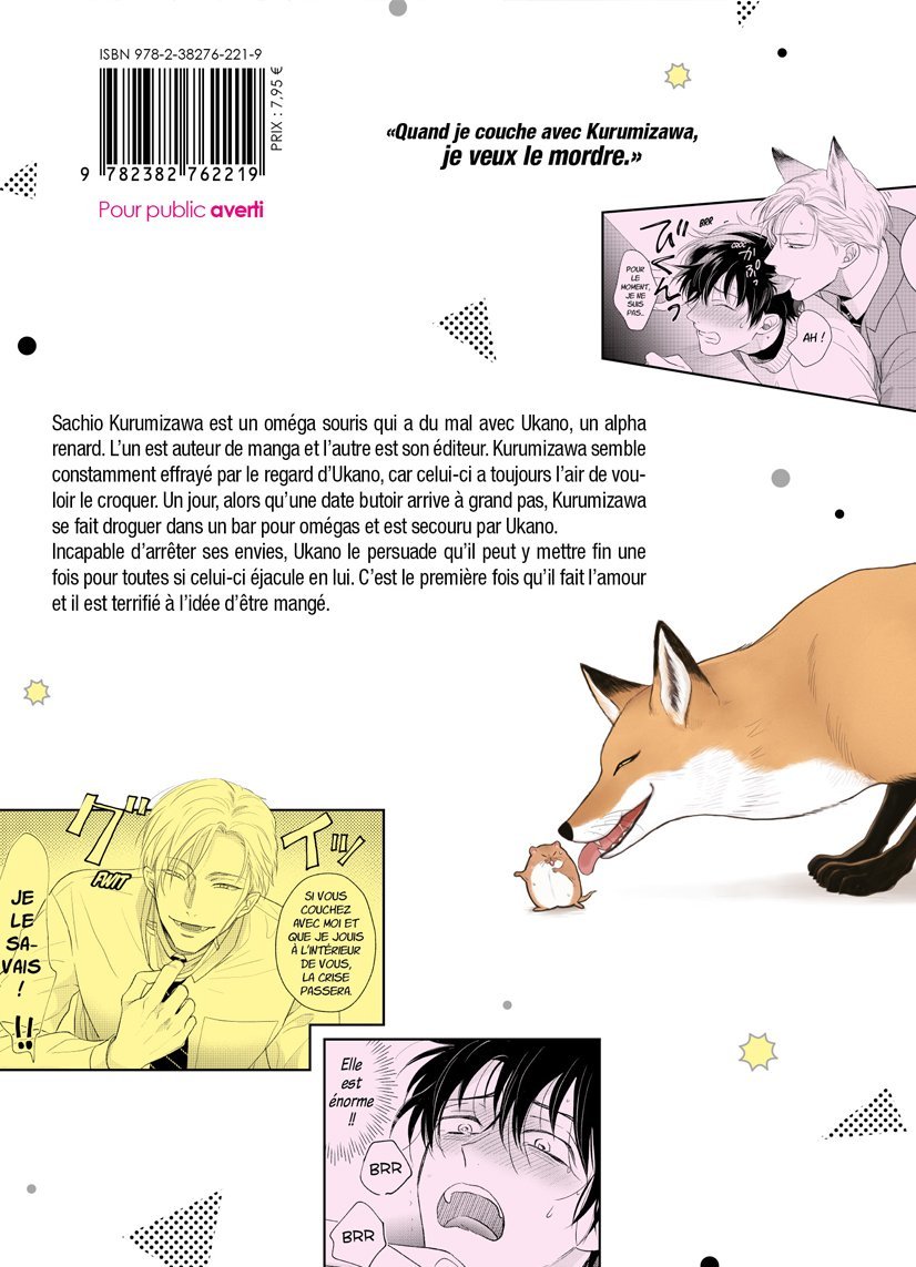 La souris et le renard - Tome 01 - Livre (Manga) - Yaoi - Hana Book