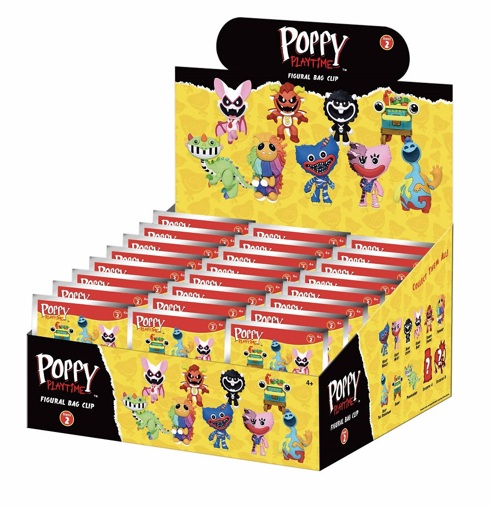 Poppy Playtime - Assortiment en blind bag de figurines de sac de collection en mousse (Série 2) (24 pcs)