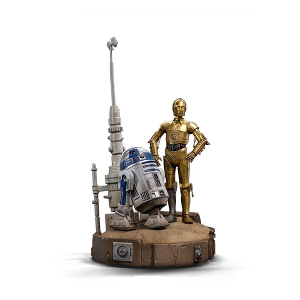 Iron Studios - Deluxe Art Scale 1/10 - Star Wars - C-3PO & R2-D2 Statue 31cm - flash vidéo