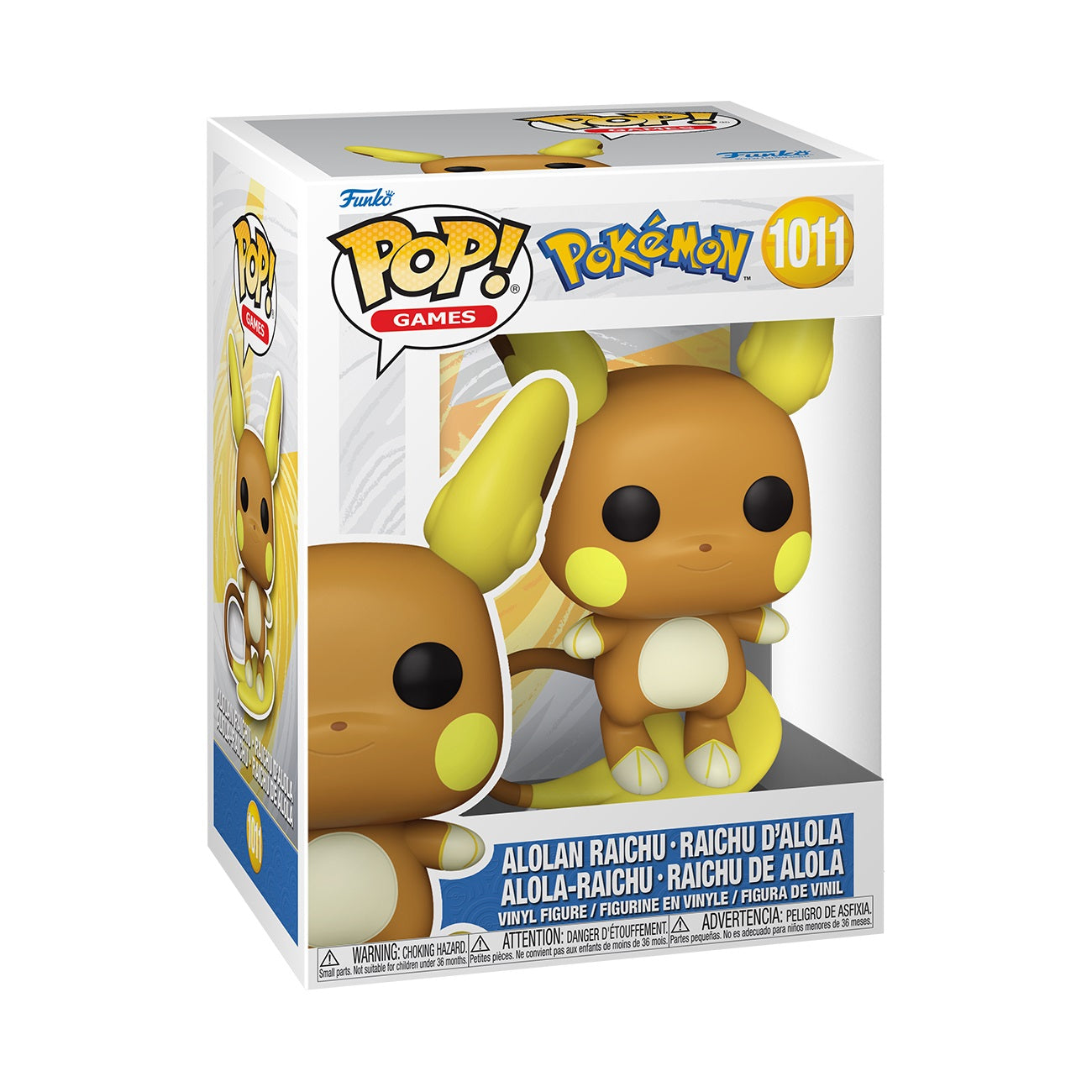 Funko Pop! Games: Pokémon - Raichu d'Alola - flash vidéo