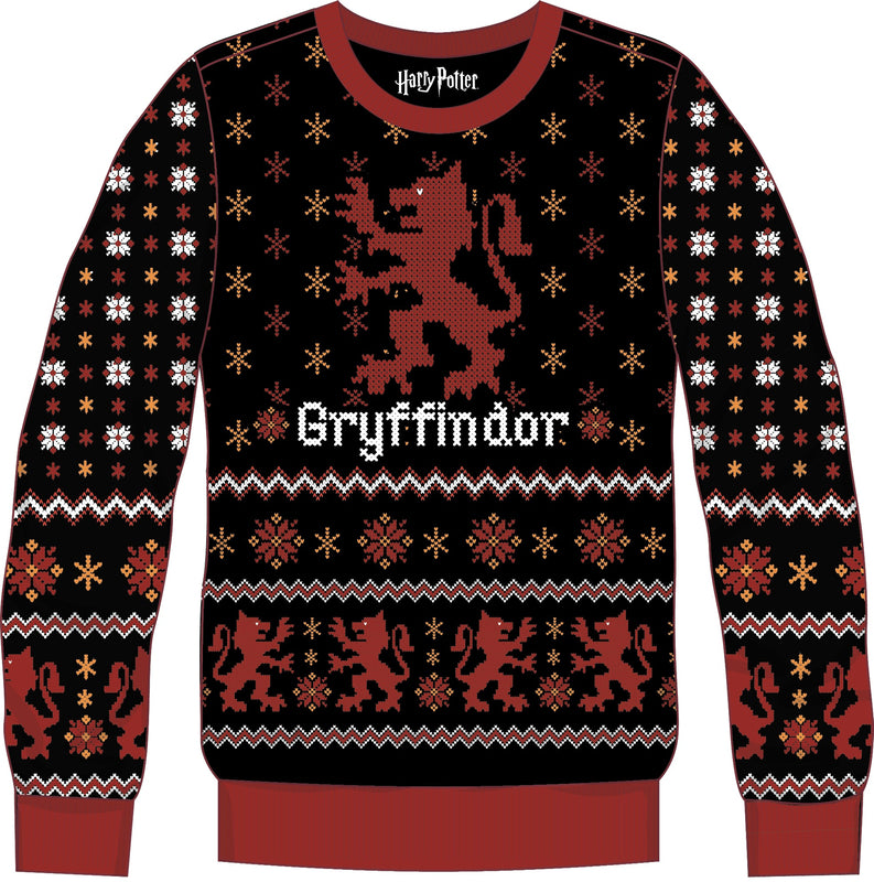 Harry Potter - Pull avec Emblème Maison Gryffondor L