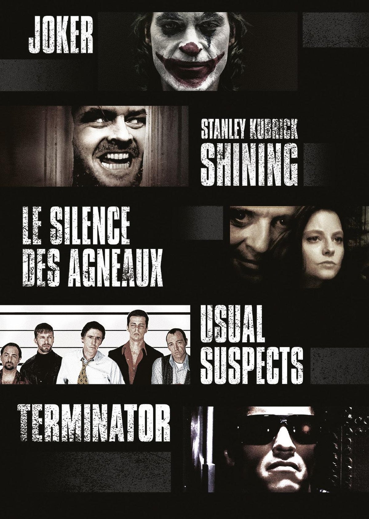 Coffret : Joker + Shining + Le Silence des agneaux + Usual Suspects + Terminator [DVD]