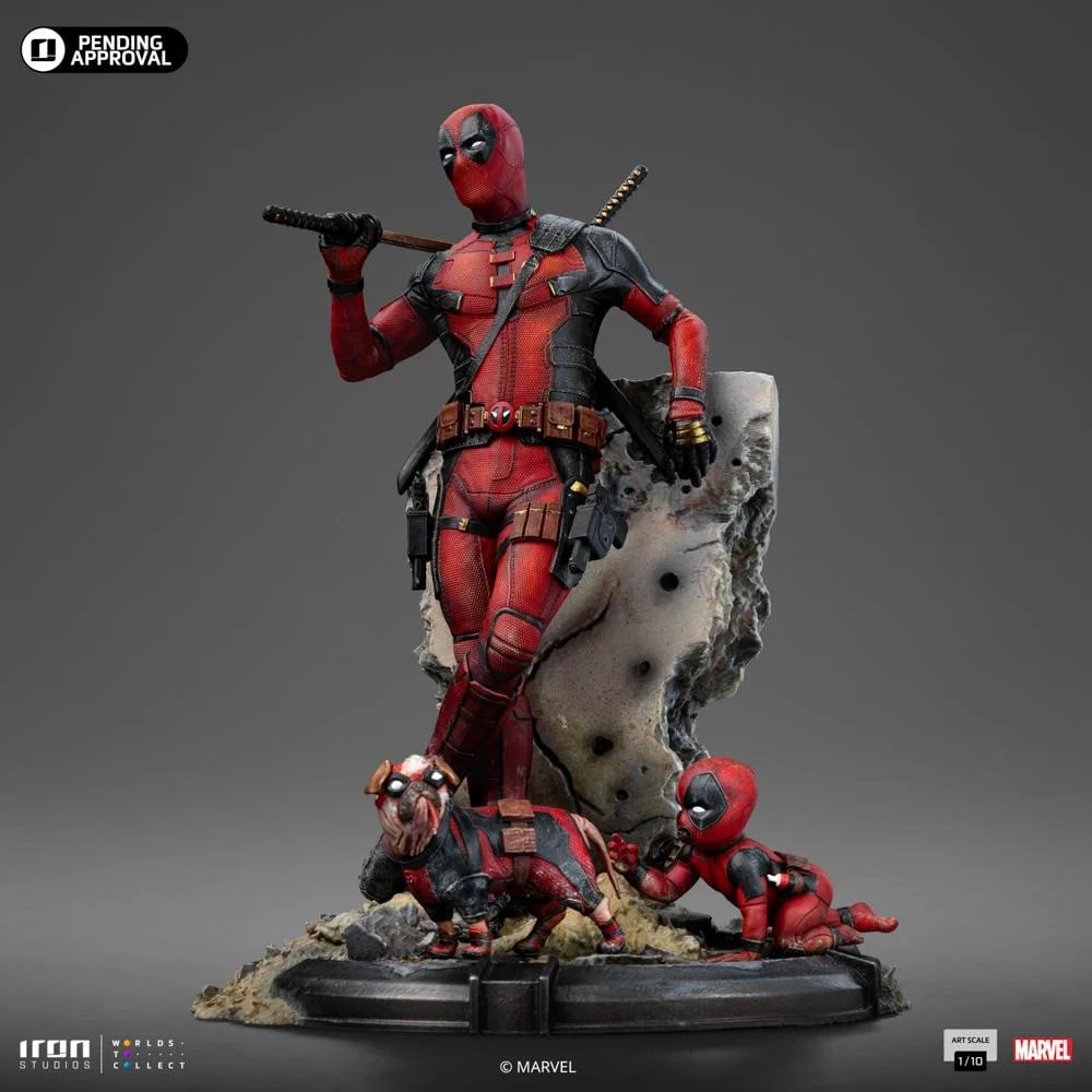 Iron Studios - Arts Scale 1/10 - Marvel - Deadpool 3 - Deadpool Statue 21cm - flash vidéo