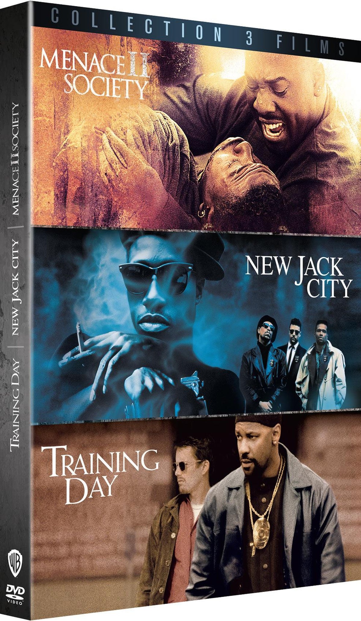 Movies from the Hood - Coffret : Menace II Society + New Jack City + Training Day [DVD]