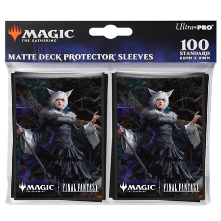 Ultra Pro - Magic: The Gathering - Universes Beyond: Final Fantasy - Sachet de 100 protèges cartes standard Y'shtola, Night's Blessed (63 x 89 mm)