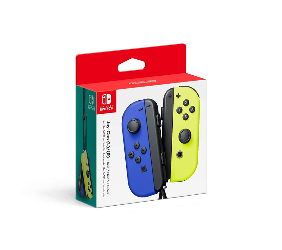 Paire de manettes Joy-Con Bleu Neon/Jaune Neon - Avec des batteries amovibles