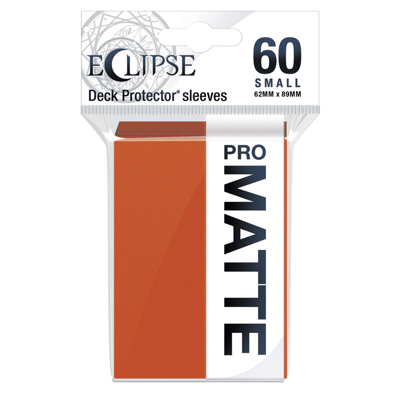 Ultra Pro - Eclipse Matte Sachet de 60 protèges cartes petit format Orange Citrouille (62 x 89 mm)
