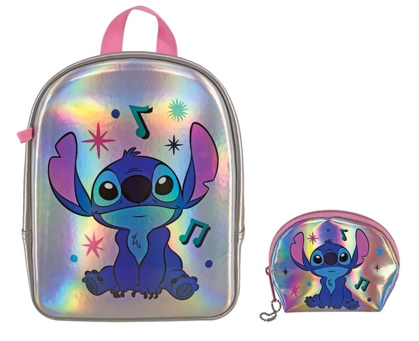 Lilo et Stitch - Sac d'école Stitch + Portefeuille - flash vidéo