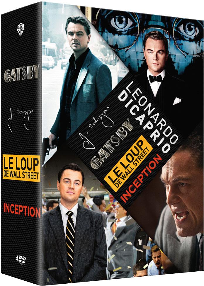Leonardo DiCaprio : Le loup de Wall Street + Gatsby le magnifique + Inception + J. Edgar [DVD]