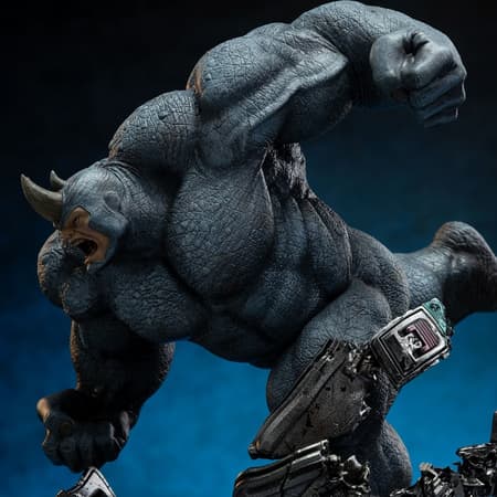 Iron Studios - BDS Art Scale 1/10 - Spider-Man Vs Villains - Rhino Statue 26cm - flash vidéo