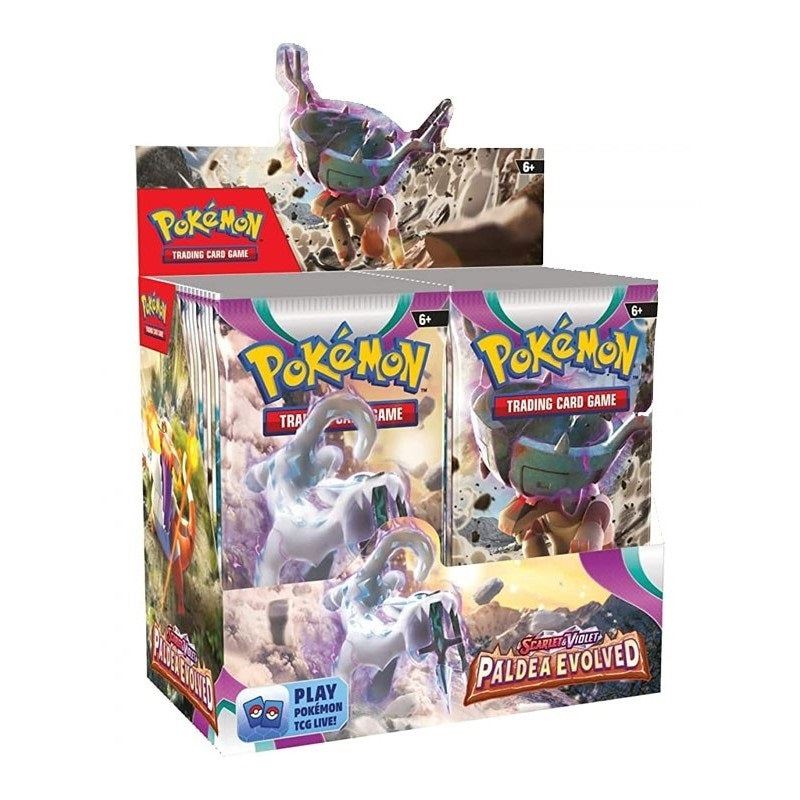 Pokémon JCC: Escarlata y Purpura - Evoluciones en Paldea Booster Pack (Display x36)
